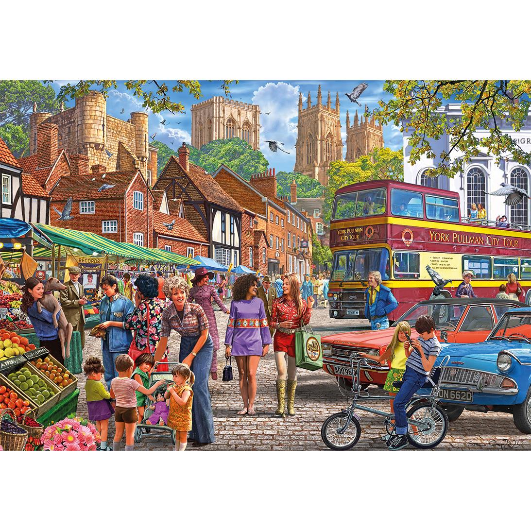 Gibsons York Market Jigsaw Puzzle (250 XL Extra Large Pieces)