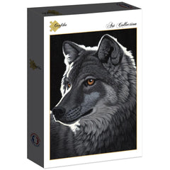 Grafika Schim Schimmel - Night Wolf Jigsaw Puzzle (1000 Pieces)