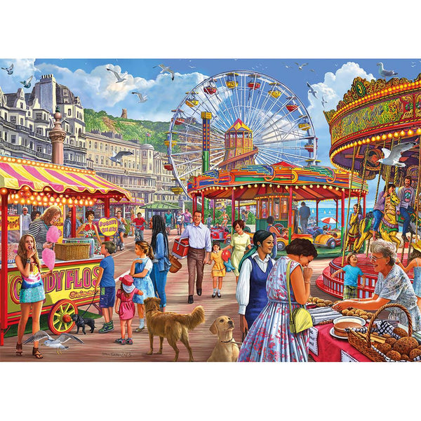 Gibsons Hastings Promenade Jigsaw Puzzle (500 XL Extra Large Pieces)