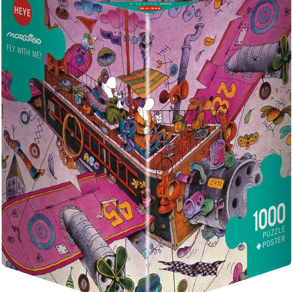 Heye Triangular Fly with me! Mordillo Jigsaw Puzzle (1000 Pieces)