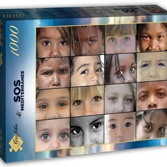 Grafika SOS Mediterranee - Eyes of Children Around The World Jigsaw Puzzle (1000 Pieces)