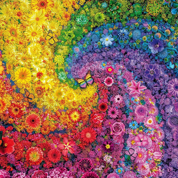 Schmidt Colourful Swirl Of Flowers Jigsaw Puzzle (2000 Pieces)