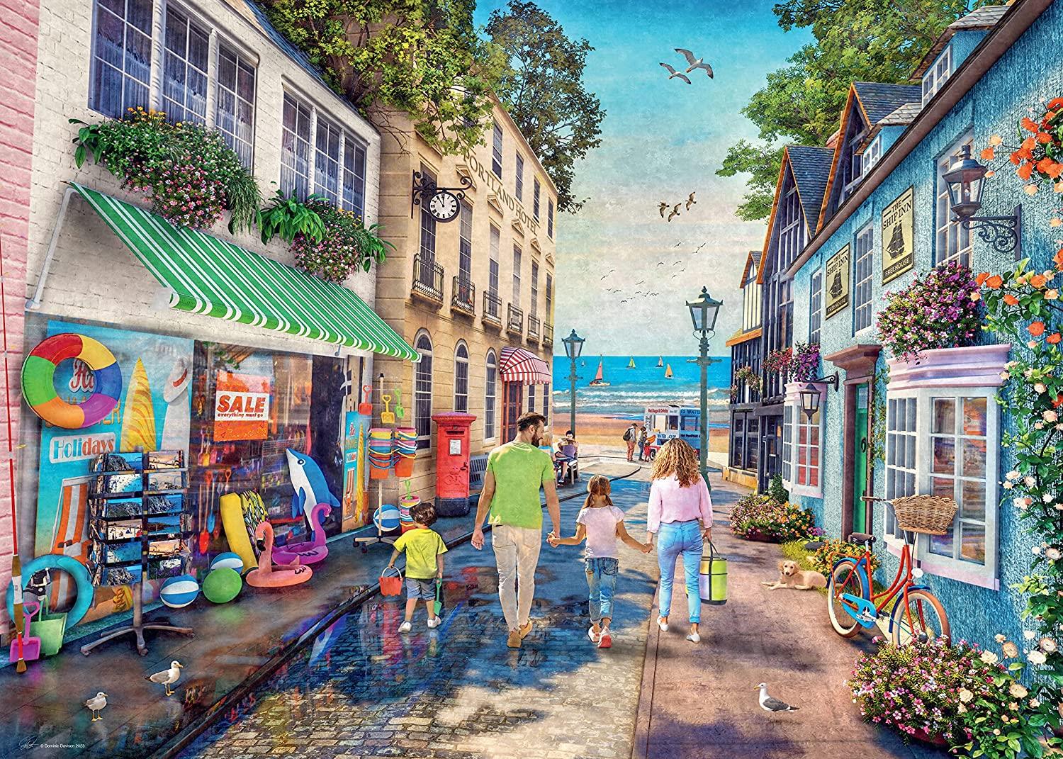 Ravensburger Down The Lane No.3, Seaview Lane Jigsaw Puzzle (1000 Pieces)