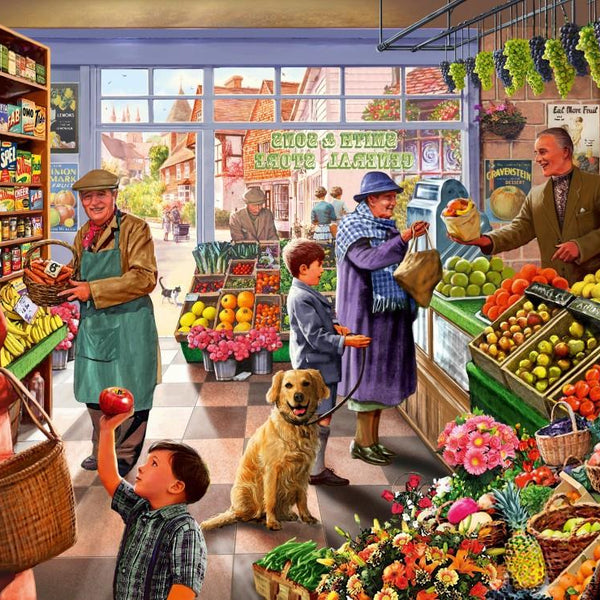 Bluebird Village Greengrocer Jigsaw Puzzle (1000 Pieces)