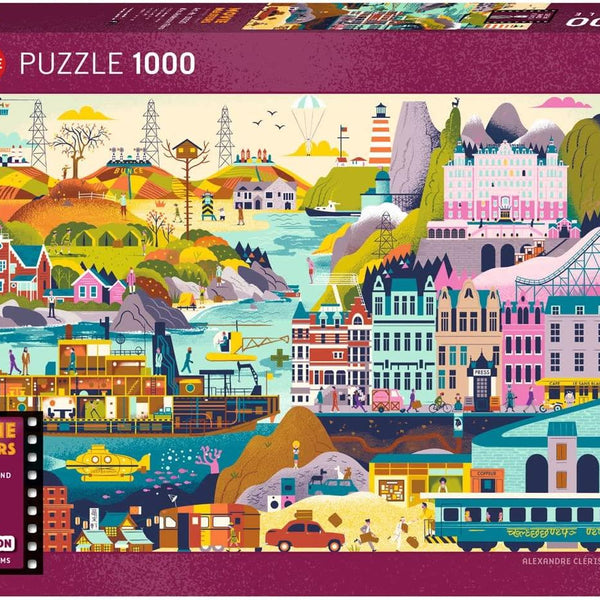 Heye Movie Masters Wes Anderson Films Jigsaw Puzzle (1000 Pieces)