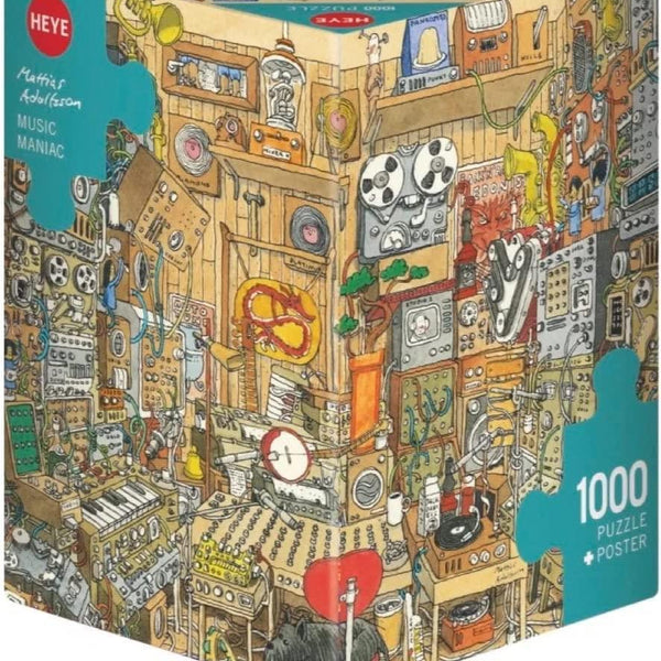 Heye Triangular Music Maniac, Adolfsson Jigsaw Puzzle (1000 Pieces)