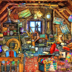 Bluebird Hidden Object Attic Jigsaw Puzzle (500 Pieces)