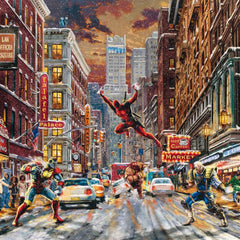 Schmidt Kinkade Marvel Deadpool Snow Day Jigsaw Puzzle (1000 Pieces)