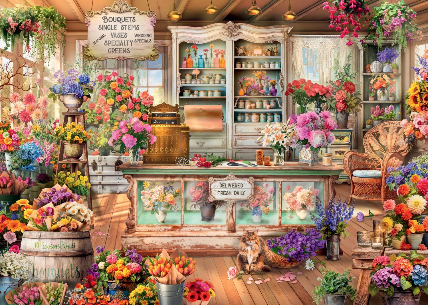 Ravensburger All Seasons Flower Shop Jigsaw Puzzle (1000 Pieces)