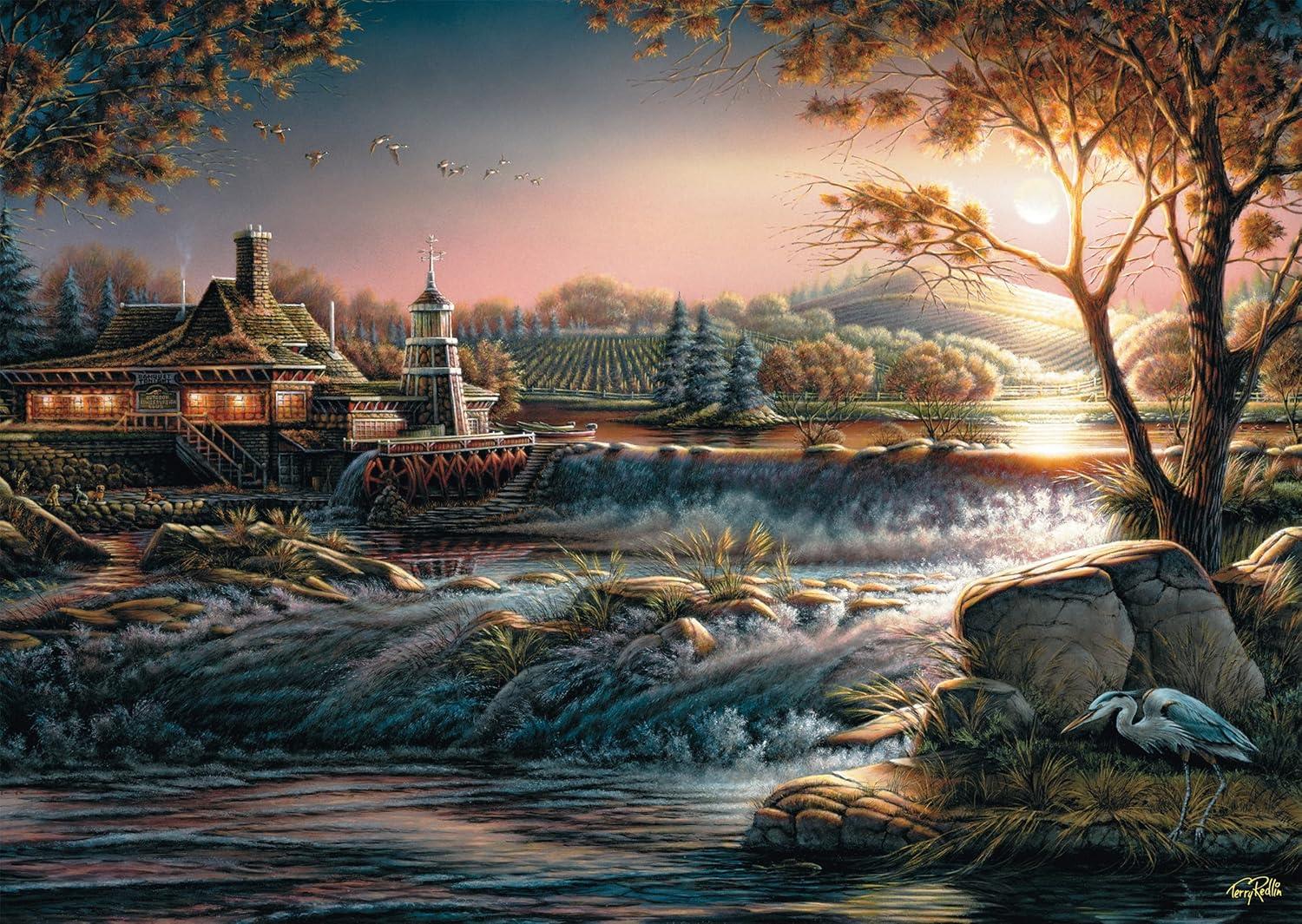 Schmidt Terry Redlin: Lights in the Wilderness Jigsaw Puzzle (1000 Pieces)