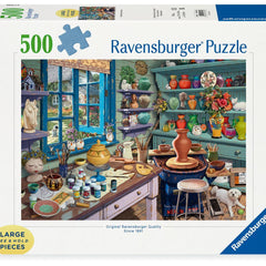 Ravensburger Pottery Studio Sanctuary Jigsaw Puzzle (500 XL Extra Large Pieces)