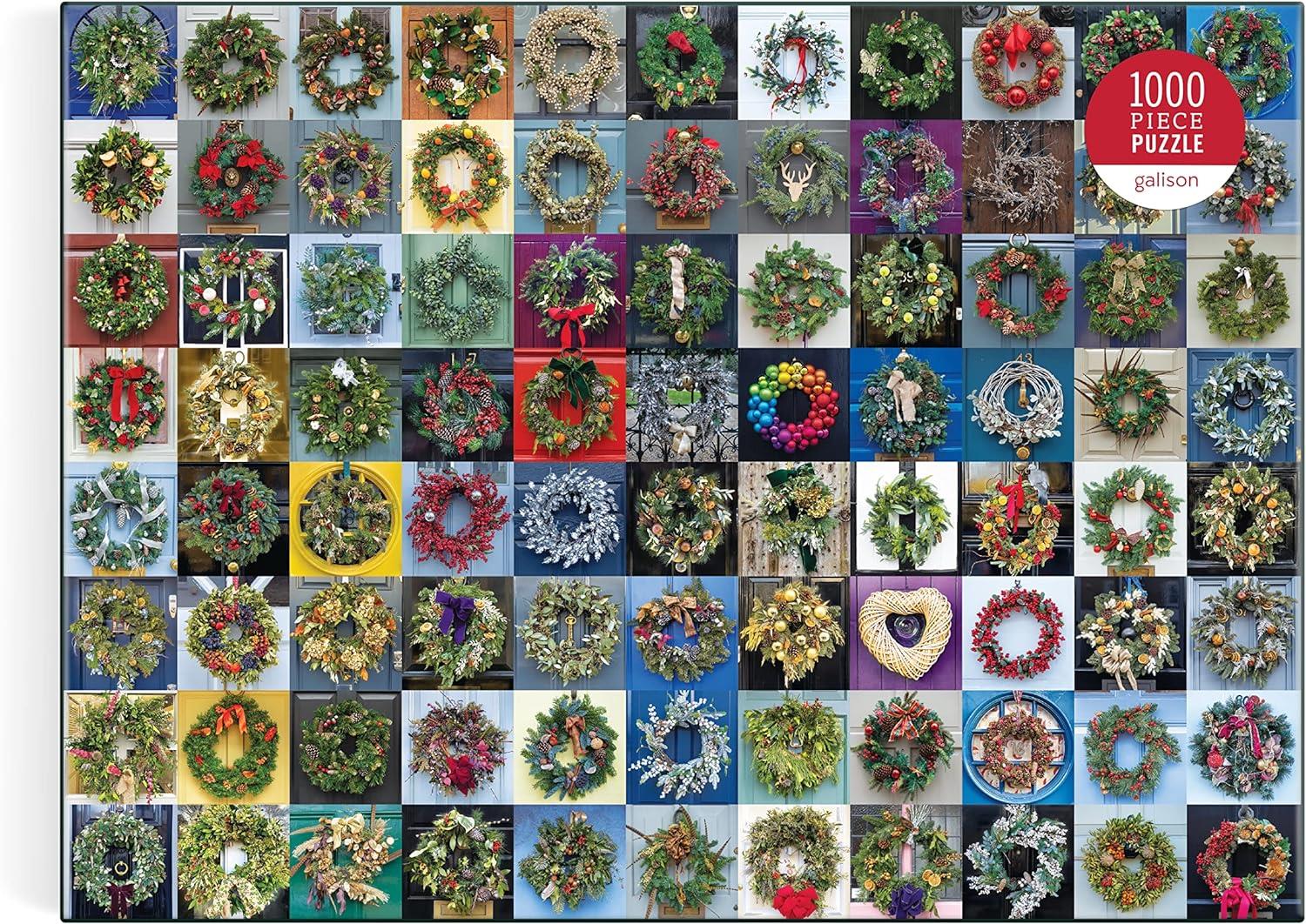 Galison Handmade Wreaths Jigsaw Puzzle (1000 Pieces)