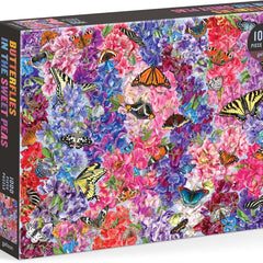 Galison Troy Litten Butterflies In the Sweet Peas Jigsaw Puzzle (1000 Pieces)