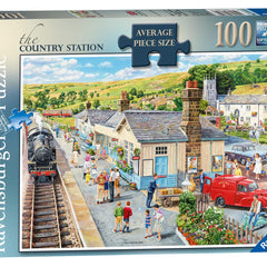 Ravensburger The Country Station Jigsaw Puzzle (100 XXL Extra Large Pieces)