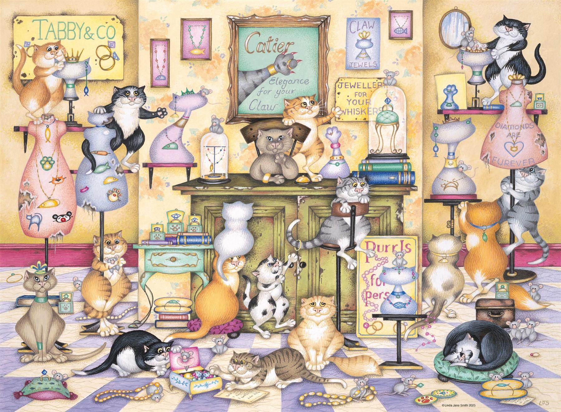 Ravensburger Crazy Cats Tabby & Co Jigsaw Puzzle (500 Pieces)