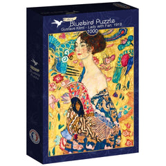 Bluebird Art Gustav Klimt - Lady with Fan, 1918 Jigsaw Puzzle (1000 Pieces)