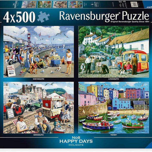 Ravensburger Happy Days No 8 Jigsaw Puzzle (Holidays 4 x 500 Pieces)