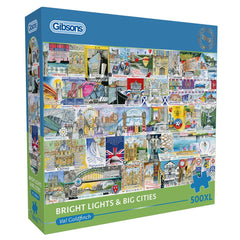 Gibsons Bright Lights & Big Cities Jigsaw Puzzle (500 XL Extra Large Pieces)