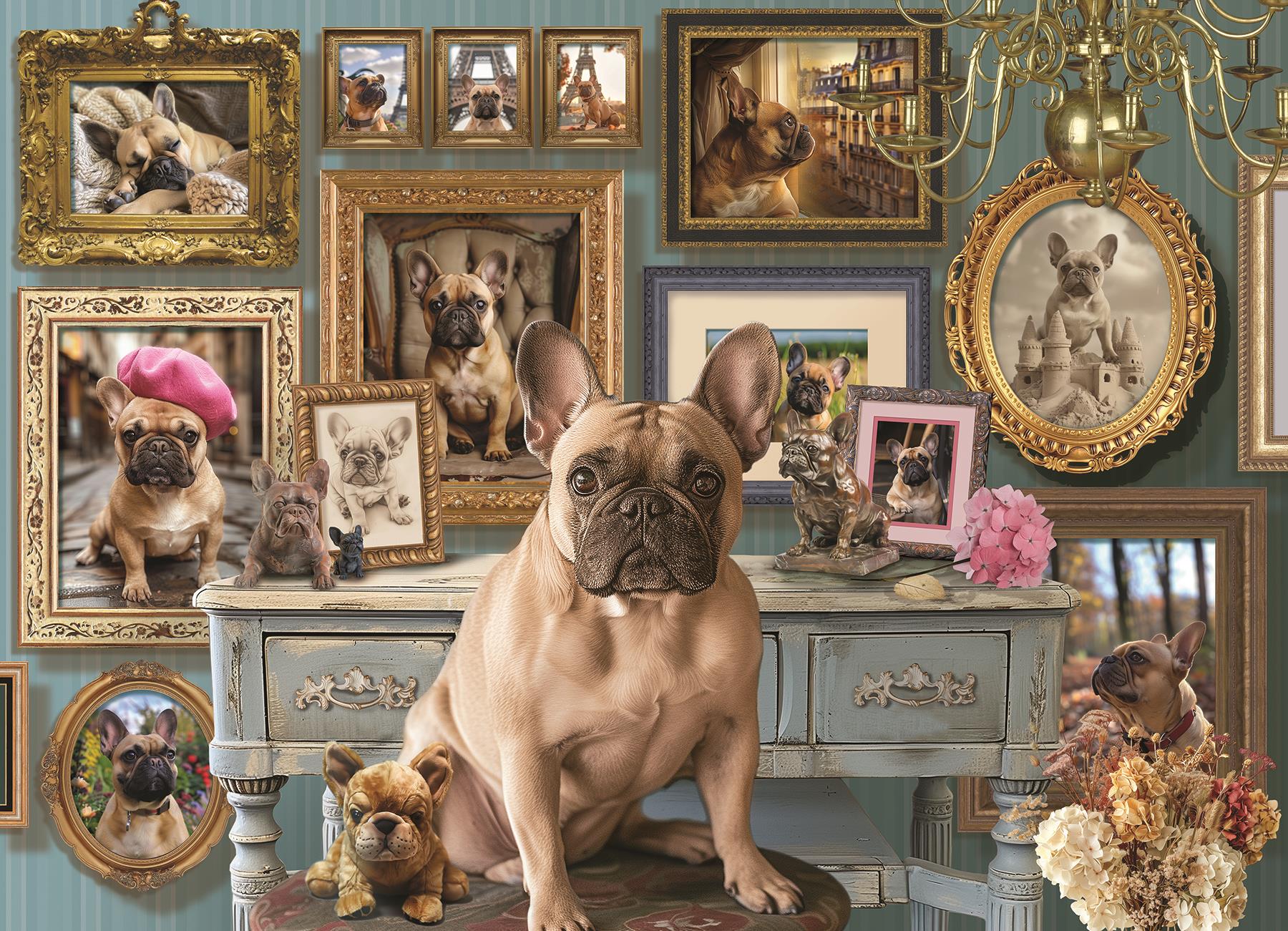 Cobble Hill Frenchie Jigsaw Puzzle (500 XL Pieces)