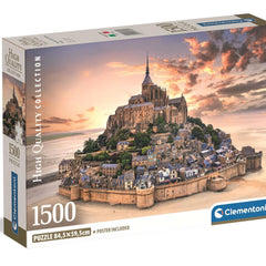 Clementoni The Mont Saint-Michel Rising Jigsaw Puzzle (1500 Pieces)