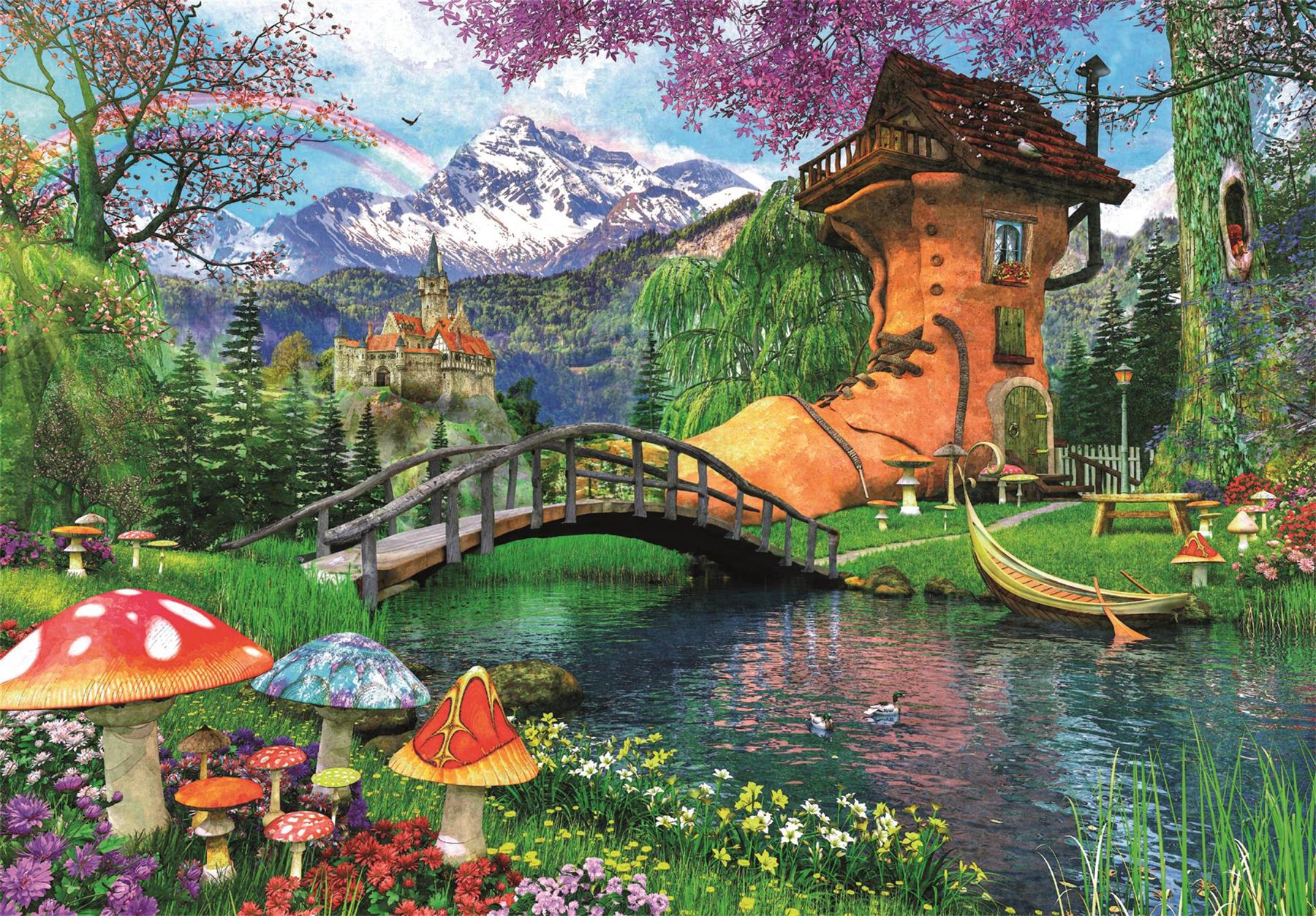 Clementoni The Old Shoe House Jigsaw Puzzle (500 Pieces)