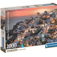 Clementoni Shades Of Santorini Jigsaw Puzzle (1000 Pieces)