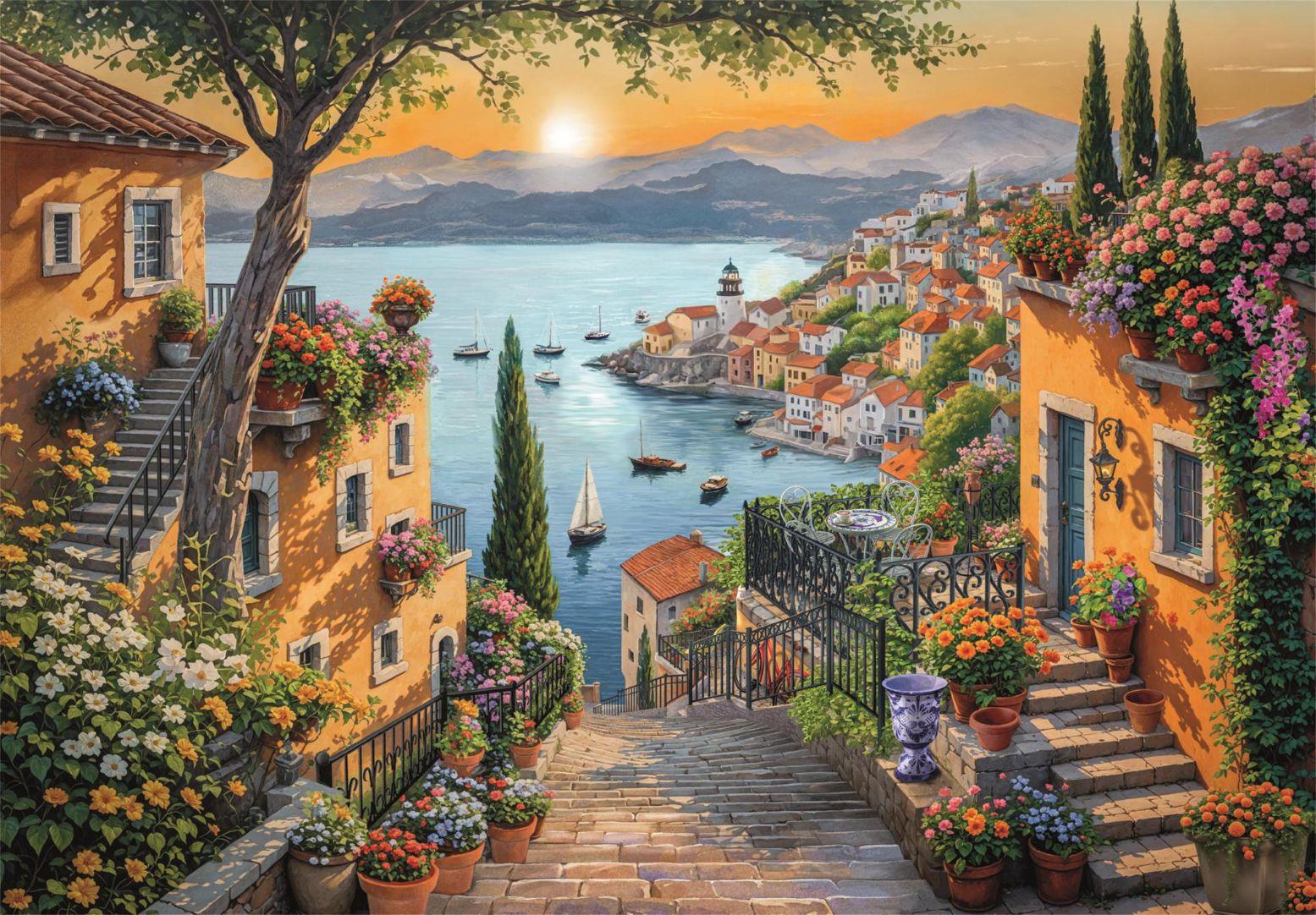 Clementoni Steps To The Harbor Jigsaw Puzzle (1500 Pieces)