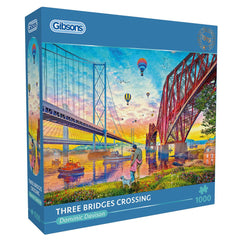 Gibsons Three Bridges Crossing Jigsaw Puzzle (1000 Pieces)