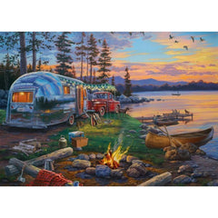 Schmidt Darrell Bush: Campfire Paradise Jigsaw Puzzle (1000 Pieces) DAMAGED BOX