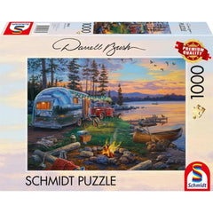 Schmidt Darrell Bush: Campfire Paradise Jigsaw Puzzle (1000 Pieces) DAMAGED BOX