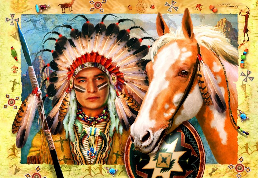 Bluebird Indian Chief Jigsaw Puzzle (1000 Pieces)