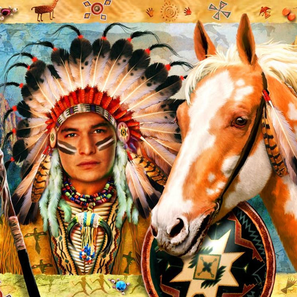 Bluebird Indian Chief Jigsaw Puzzle (1000 Pieces)