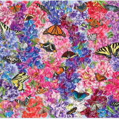 Galison Troy Litten Butterflies In the Sweet Peas Jigsaw Puzzle (1000 Pieces)