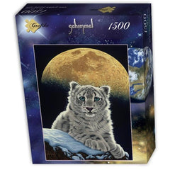 Grafika Schim Schimmel - Moon Leopard Jigsaw Puzzle (1500 Pieces)