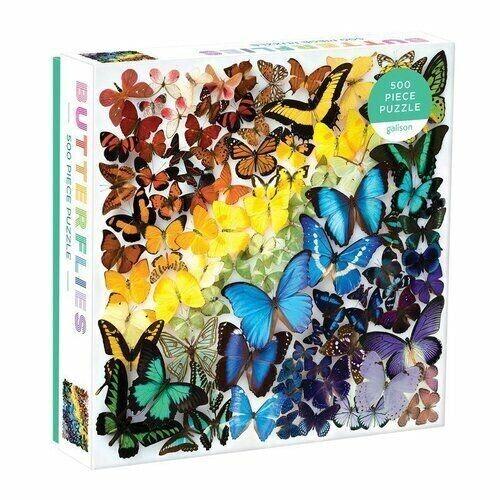 Galison Rainbow Butterflies Jigsaw Puzzle (500 Pieces)