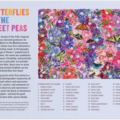 Galison Troy Litten Butterflies In the Sweet Peas Jigsaw Puzzle (1000 Pieces)