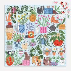 Galison Cats in the Houseplants Jigsaw Puzzle (500 Pieces)