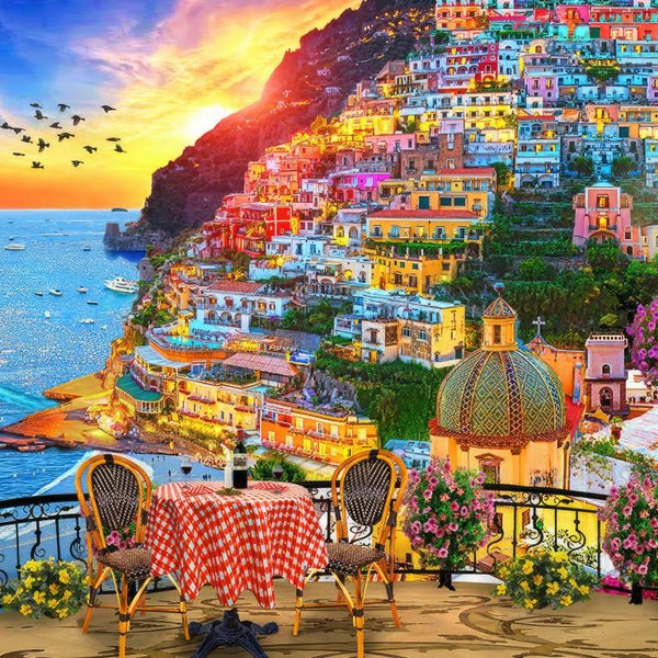 Bluebird Positano Italy Jigsaw Puzzle (1000 Pieces)