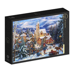 Grafika Chuck Pinson - Sledding To Town Jigsaw Puzzle (500 Pieces)