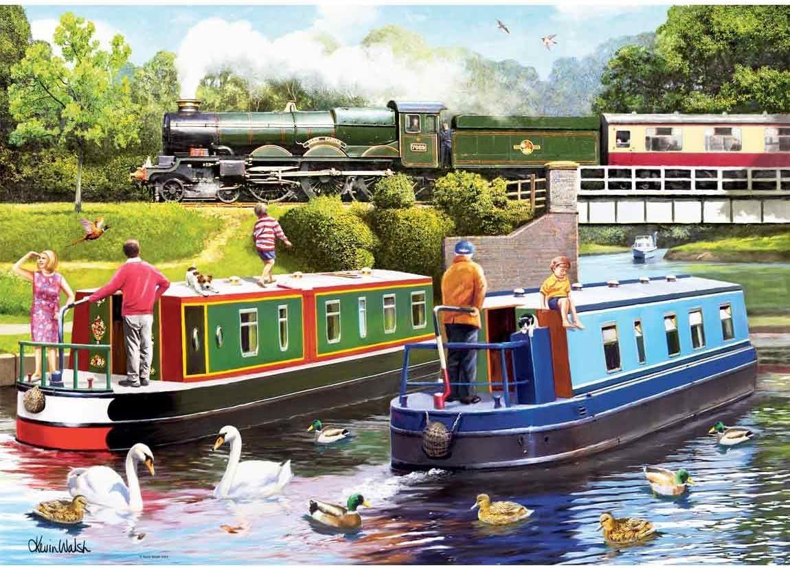 Ravensburger Leisure Days No. 10 A Day on the Canal Jigsaw Puzzle (1000 Pieces)