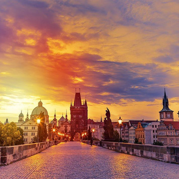 Enjoy Charles Bridge at Sunset, Prague Jigsaw Puzzle (1000 Pieces)