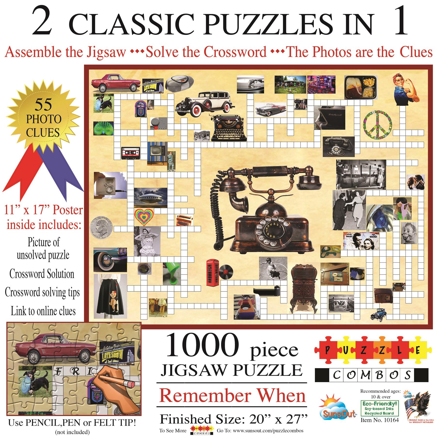 Sunsout Puzzle Combo: Remember When Jigsaw Puzzle (1000 Pieces)