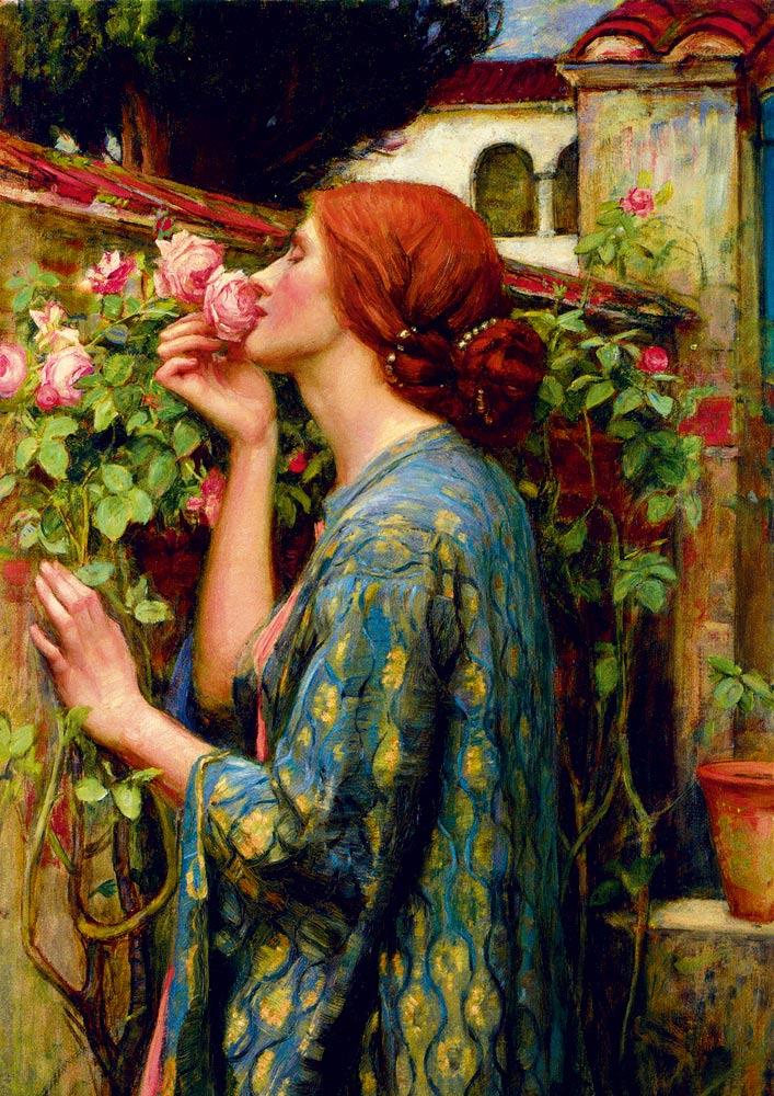 Bluebird Art Waterhouse - The Soul of the Rose Jigsaw Puzzle (1000 Pieces)