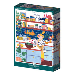 Pieces & Peace A la Cuisine - In the Kitchen Jigsaw Puzzle (1000 Pieces)