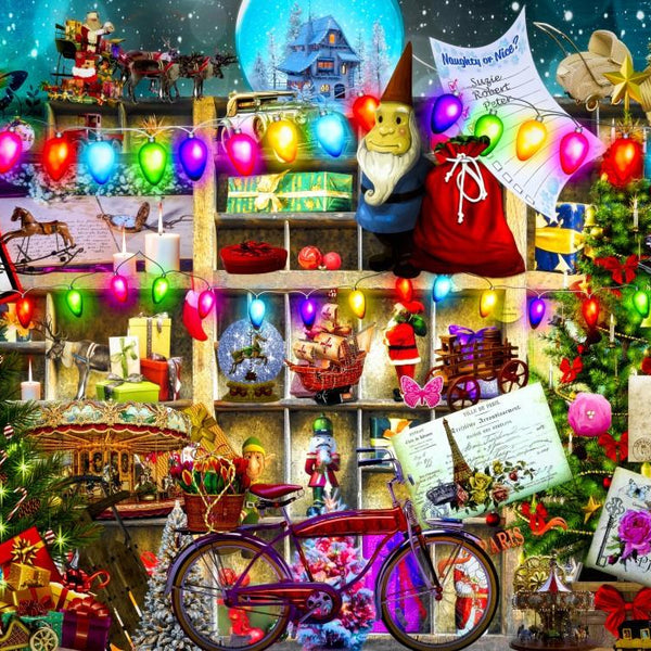 Bluebird On Santa's Nice List Jigsaw Puzzle (1000 Pieces)