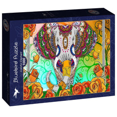 Bluebird Colorful Elephant Jigsaw Puzzle (1000 Pieces)