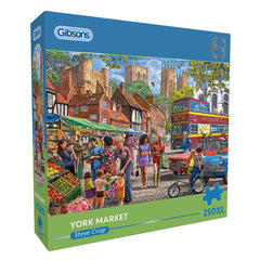 Gibsons York Market Jigsaw Puzzle (250 XL Extra Large Pieces)