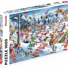 Piatnik Ruyer Christmas Skiing Jigsaw Puzzle (1000 Pieces)