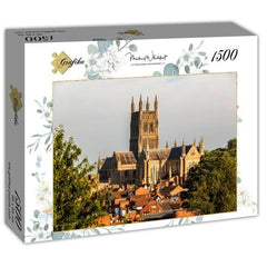 Grafika Worcester Cathedral viewed from Fort Royal Park Jigsaw Puzzle (1500 Pieces)