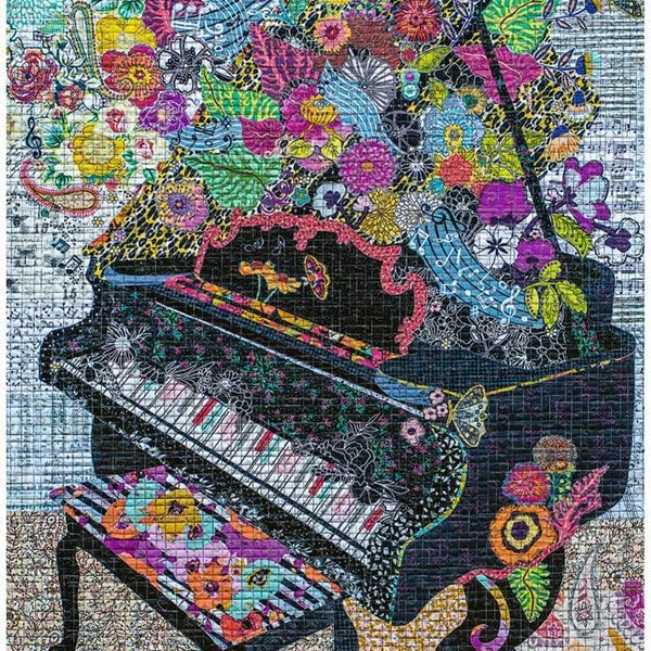 Heye Sewn Piano, Quilt Art Jigsaw Puzzle (1000 Pieces)